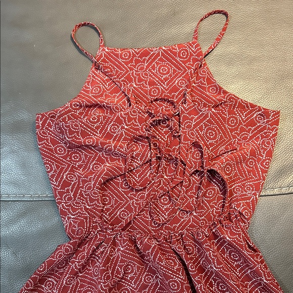 Hollister Red Geometric Pattern Dress, size S - Picture 4 of 6